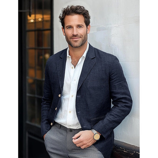 Men's Classic Lightweight Blazer – All-Season Smart Casual