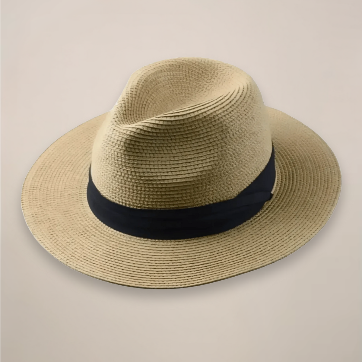 Men's Classic Wide-Brim Summer Panama Hat for Timeless Style