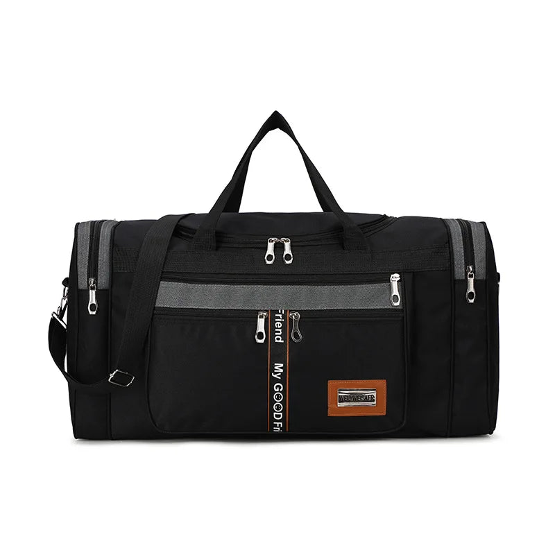 Men's Foldable Travel Bag - Large Capacity Waterproof Shoulder Bag for Business Trips, Short Trips, Sports & Leisure