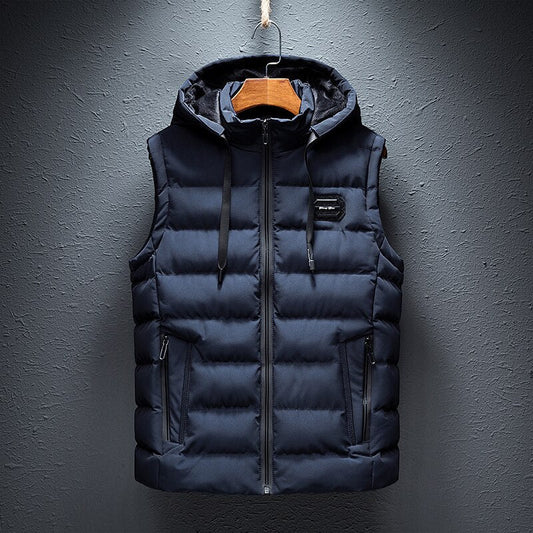 Men's Hooded Quilted Puffer Vest