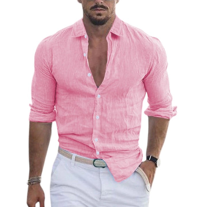 Men's Lightweight Long-Sleeve Casual Shirt