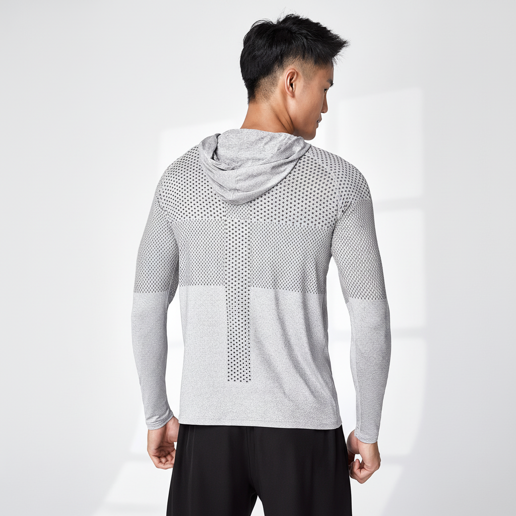 Men's Lightweight Performance Workout Hooded Shirt