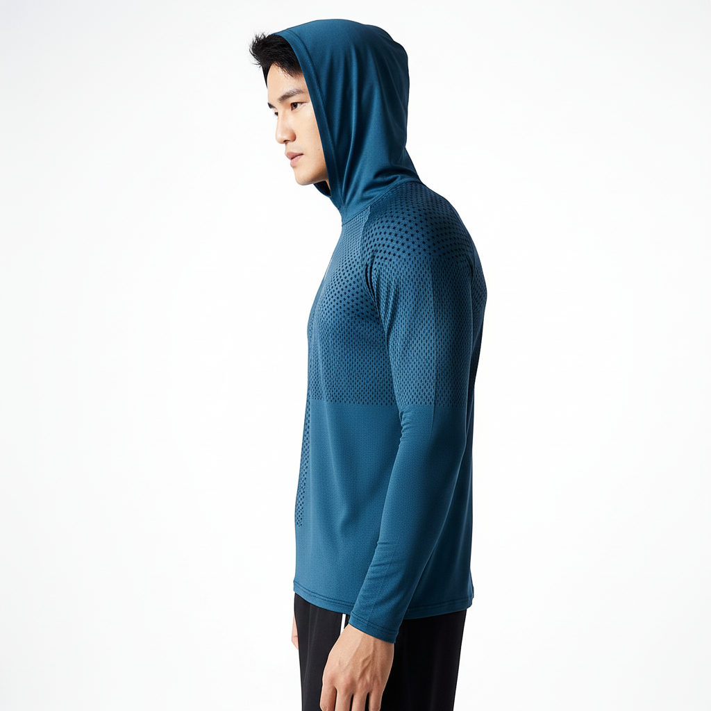 Men's Lightweight Performance Workout Hooded Shirt