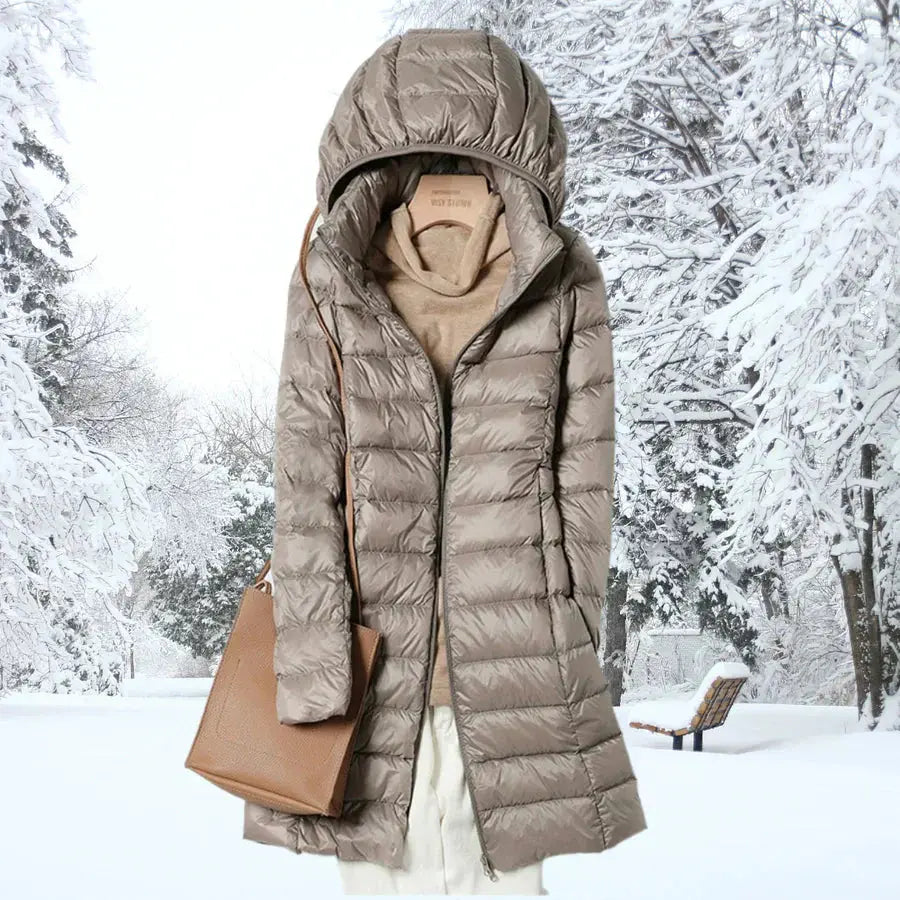 Men's Lightweight Waterproof Puffer Jacket with Zip-Off Hood
