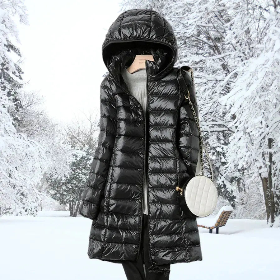 Men's Lightweight Waterproof Puffer Jacket with Zip-Off Hood