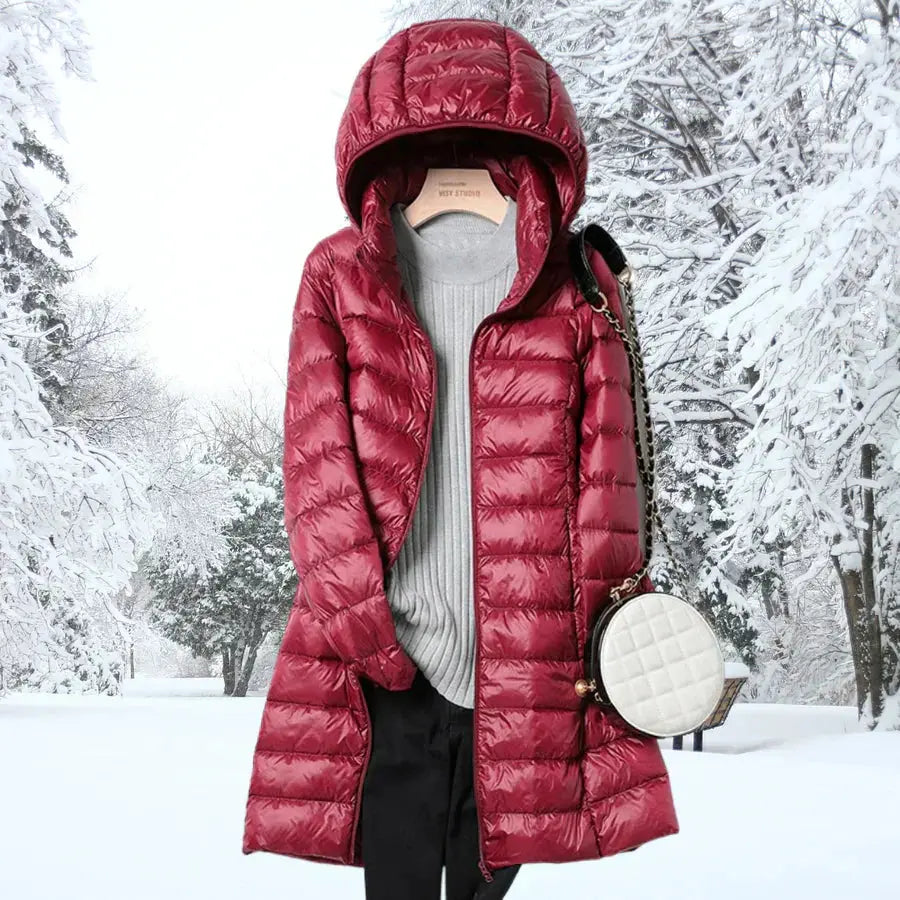 Men's Lightweight Waterproof Puffer Jacket with Zip-Off Hood
