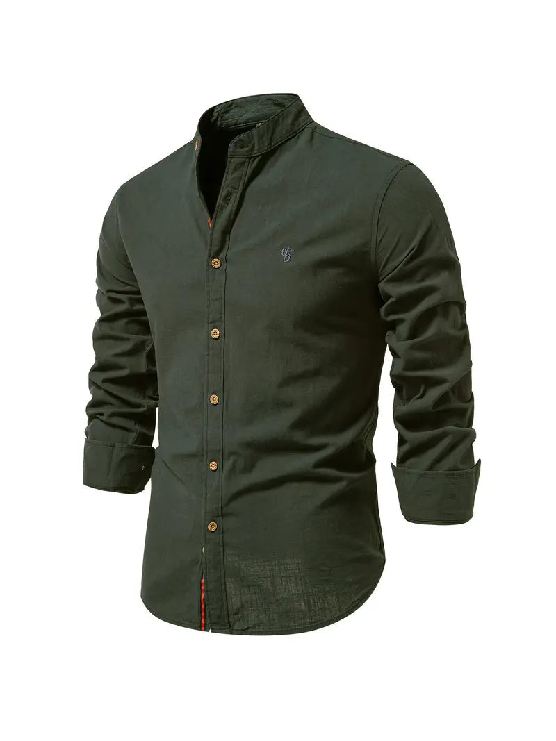 Men's Long-Sleeve Button-Down Shirt