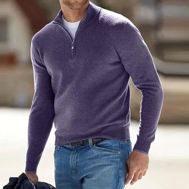 Men's Long-Sleeved Sweater – Soft and Timeless