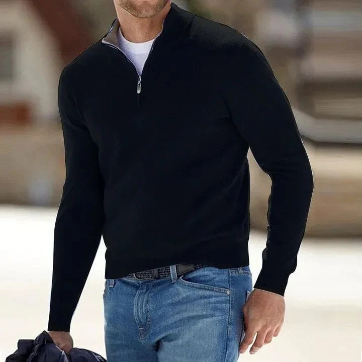 Men's Long-Sleeved Sweater – Soft and Timeless