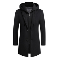 Men's Longline Hooded Coat