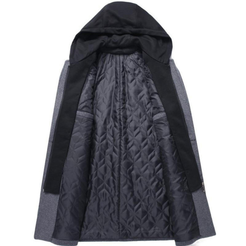 Men's Longline Hooded Coat