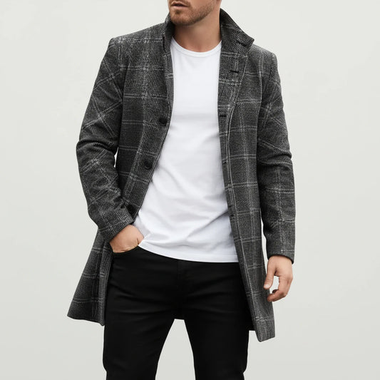 Men's Notch Lapel Overcoat