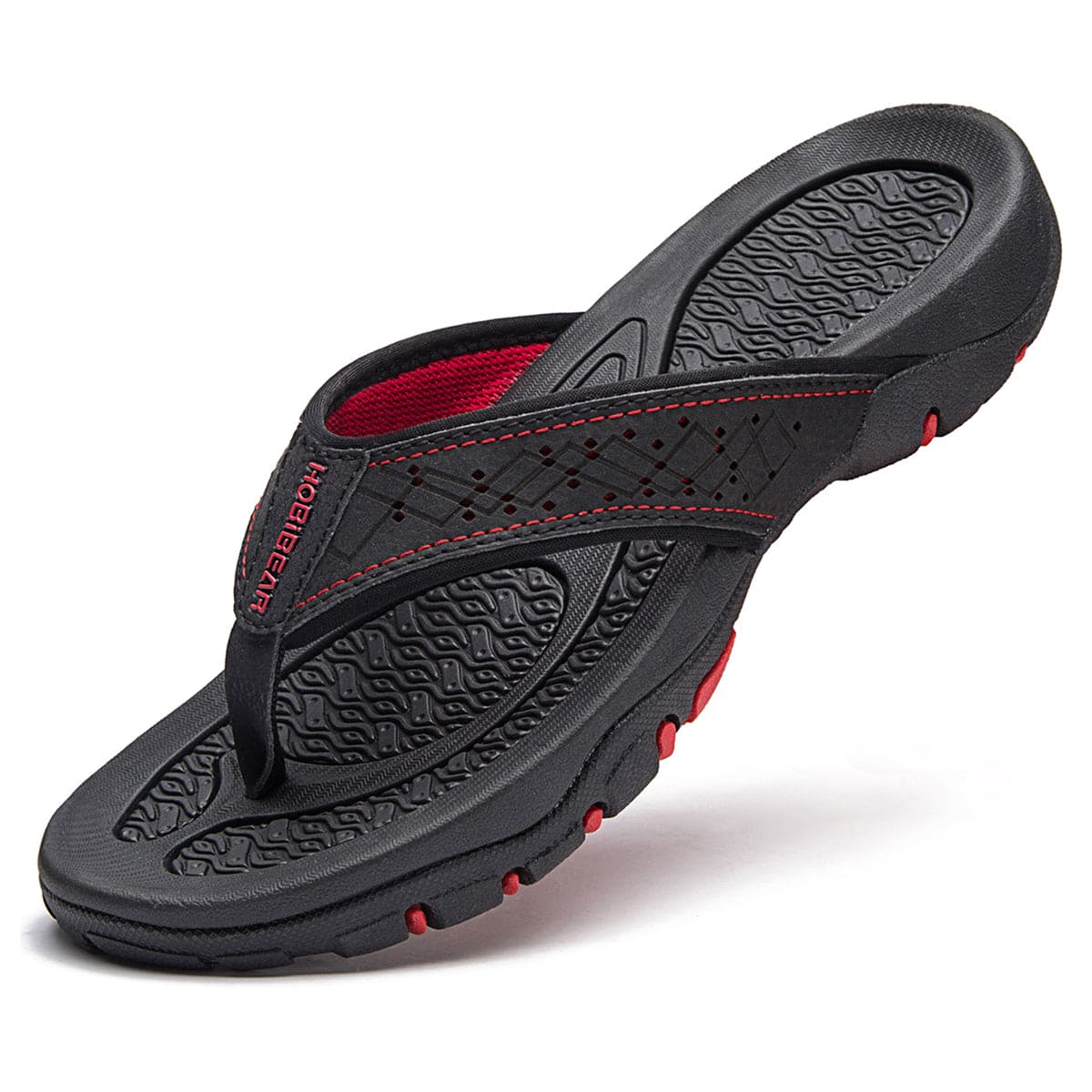 Men's Orthopedic Flip Flops with Geometric Strap