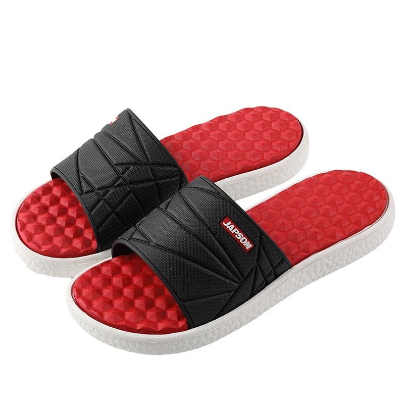 Men's Orthopedic Flip Flops with Geometric Strap