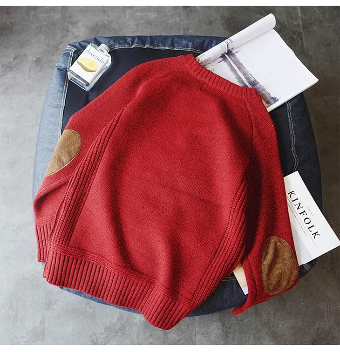 Men's Oversized Patchwork Sweater