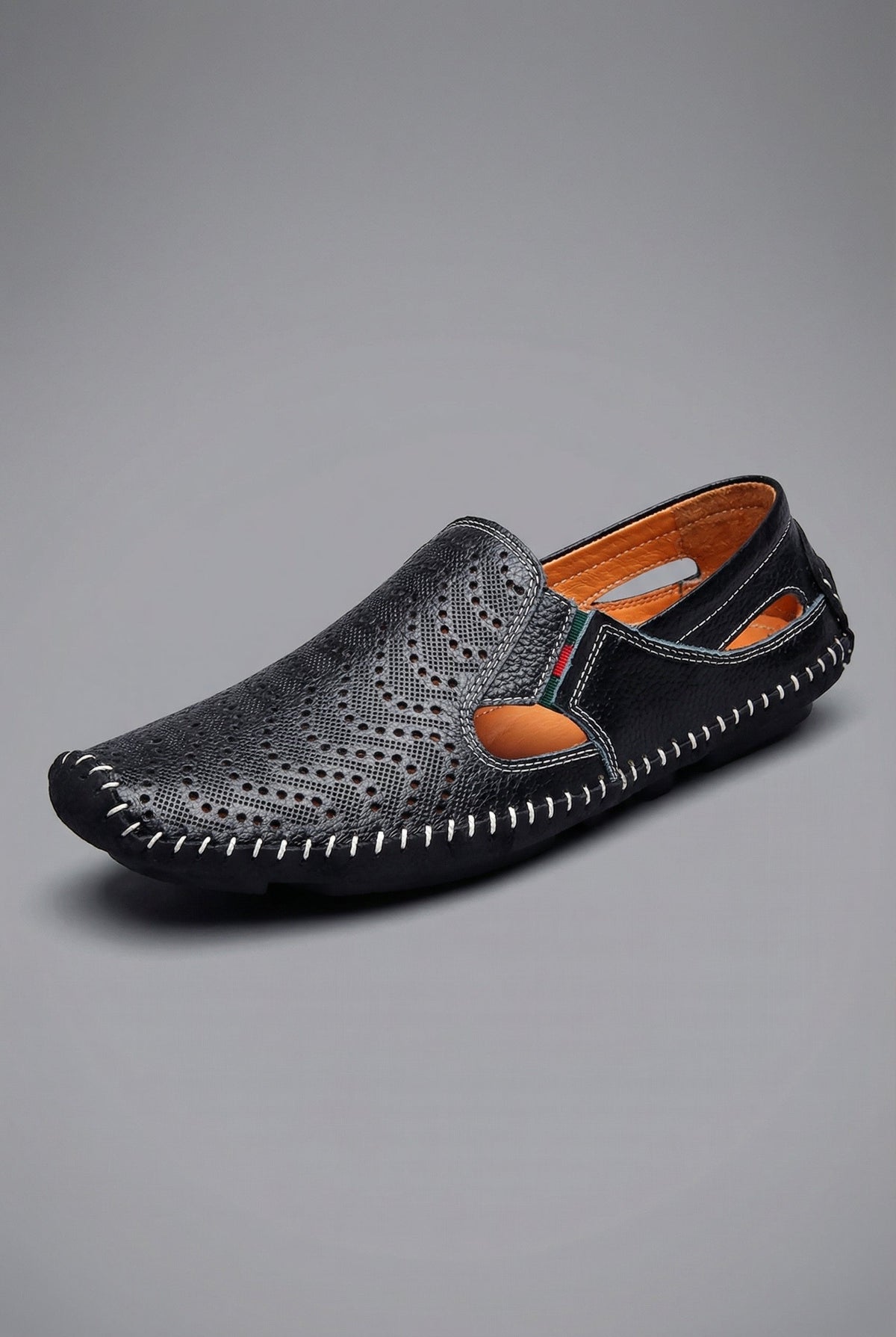 Men's Perforated Breathable Casual Slip-On Driving Loafers