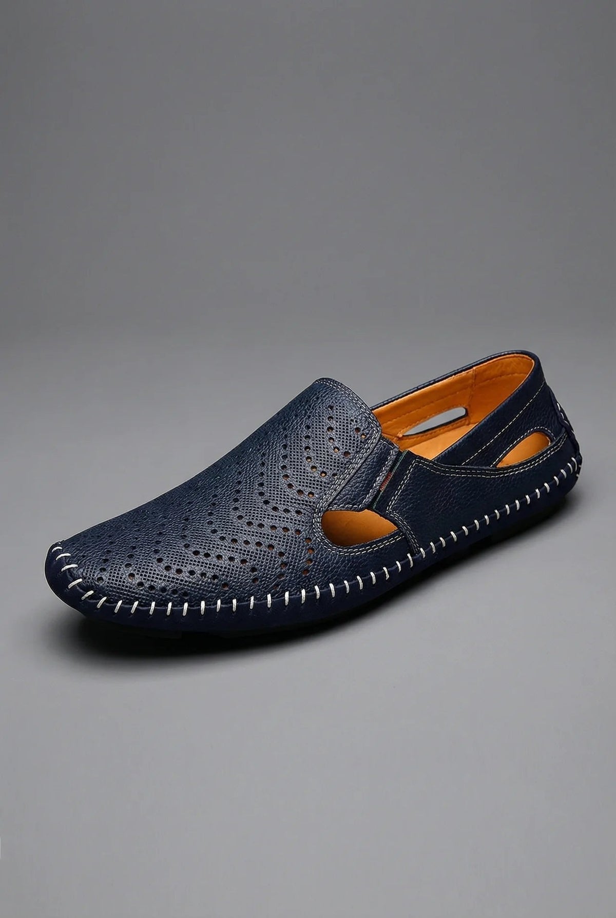 Men's Perforated Breathable Casual Slip-On Driving Loafers