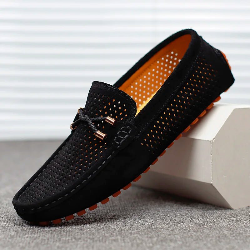 Men's Perforated Slip-On Driving Loafers