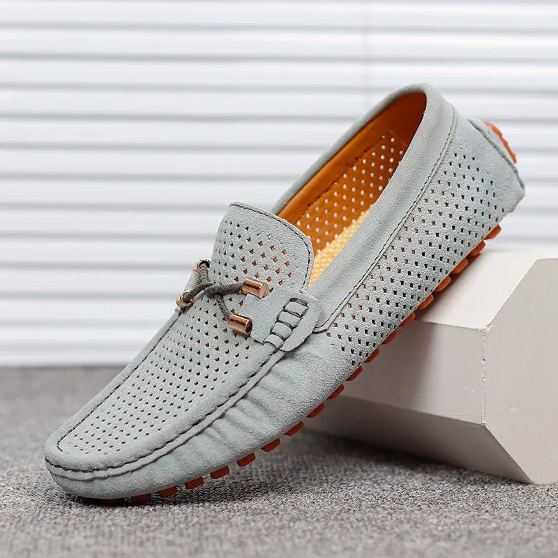 Men's Perforated Slip-On Driving Loafers