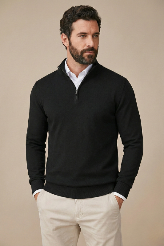 Men's Quarter Zip Sweater