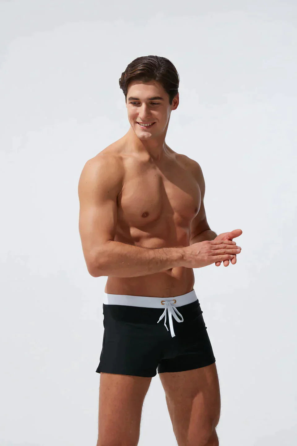 Men's Quick-Drying Swim Trunks with Adjustable Drawstring - Comfortable