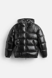 Men's Quilted Puffer Jacket with Warm Filling & Winter-Ready Design