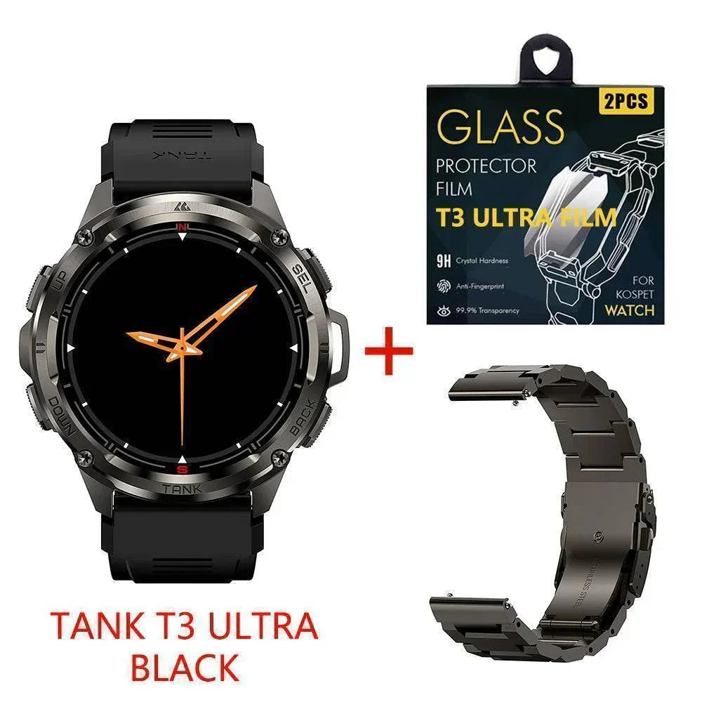Men's Rugged GPS AMOLED Smartwatch - Fitness Tracker