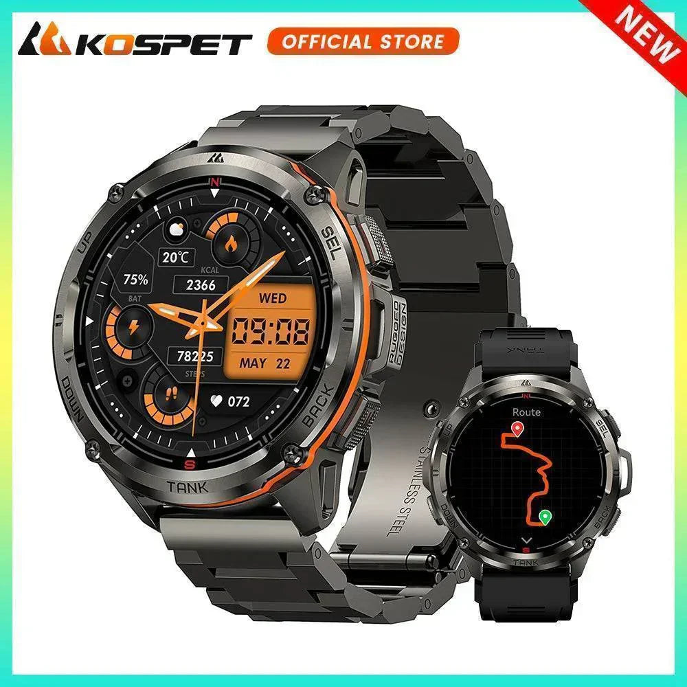 Men's Rugged GPS AMOLED Smartwatch - Fitness Tracker