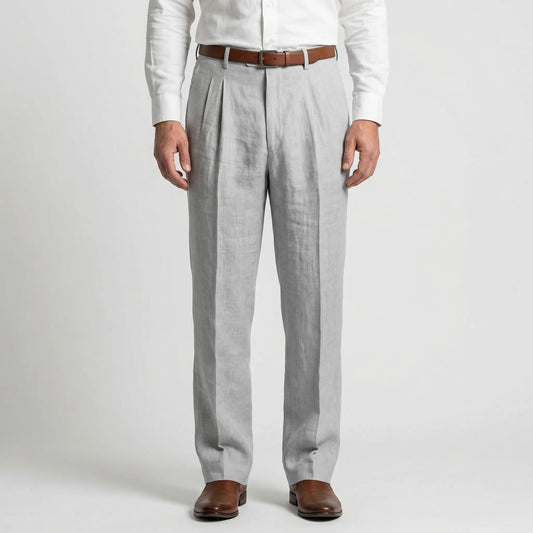Men's Smart Versatile Pleated Straight-Leg Pants