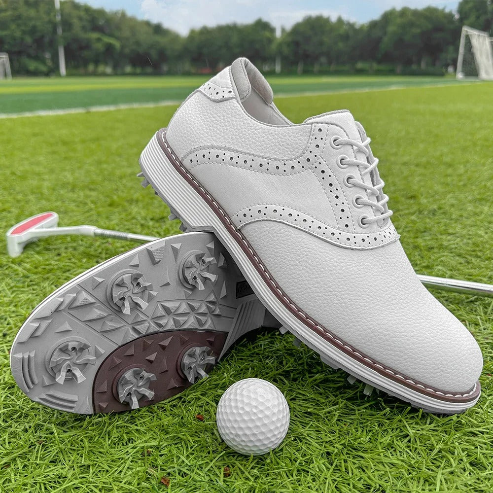 Men's Spiked Brogue Golf Shoes