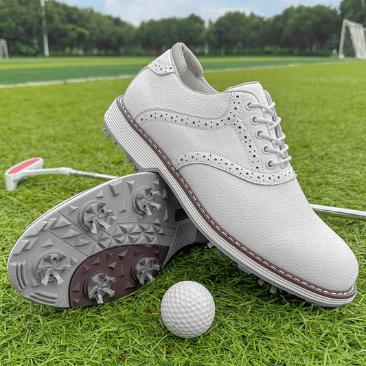 Men's Spiked Brogue Golf Shoes
