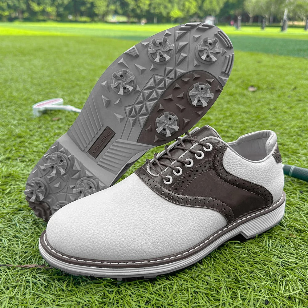 Men's Spiked Brogue Golf Shoes