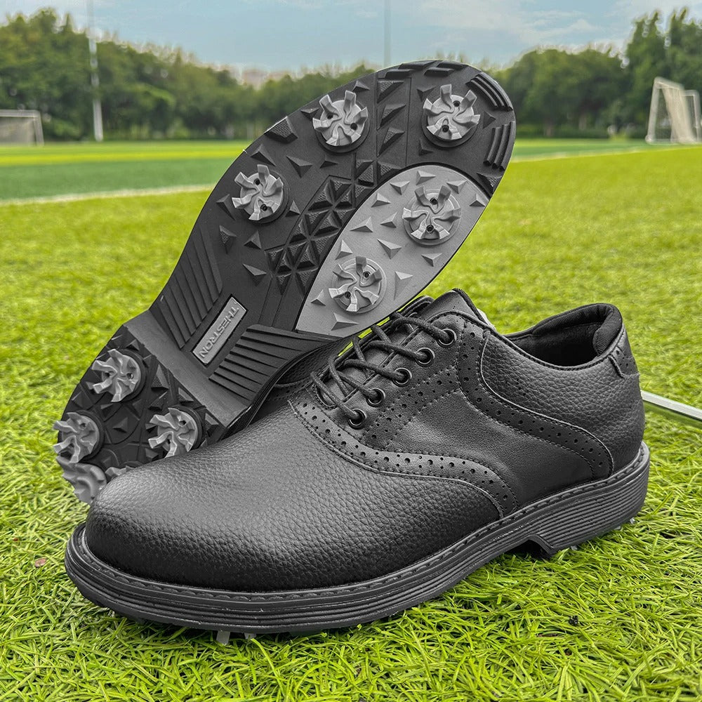 Men's Spiked Brogue Golf Shoes