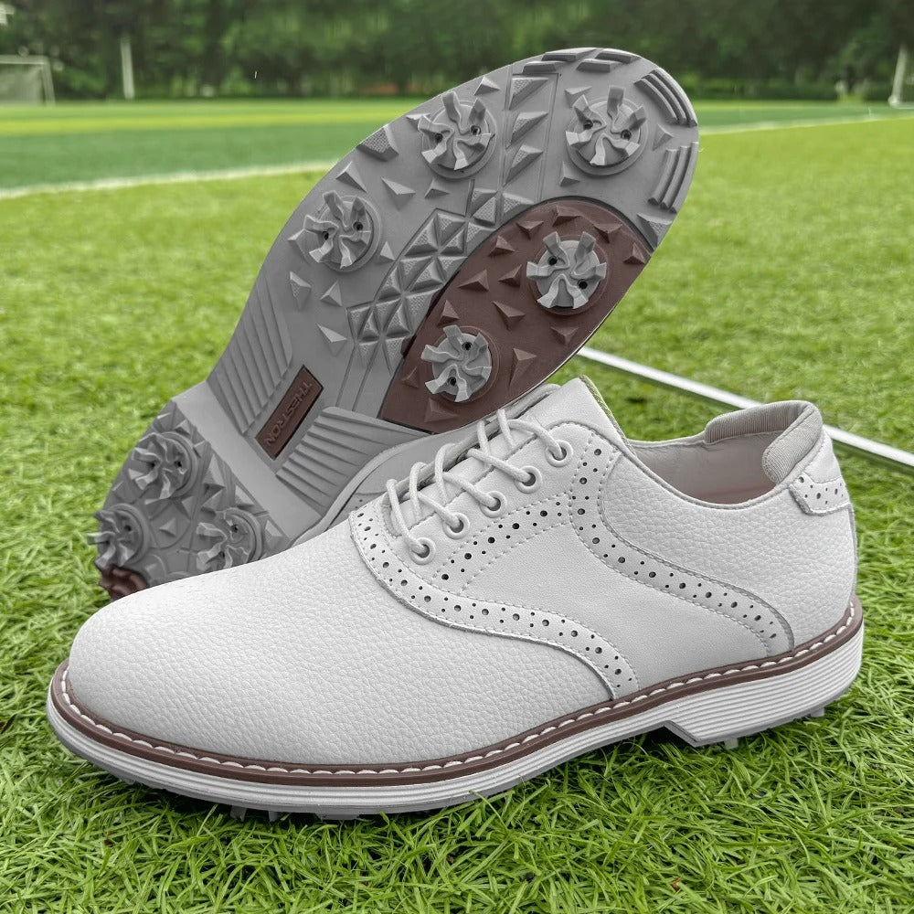 Men's Spiked Brogue Golf Shoes