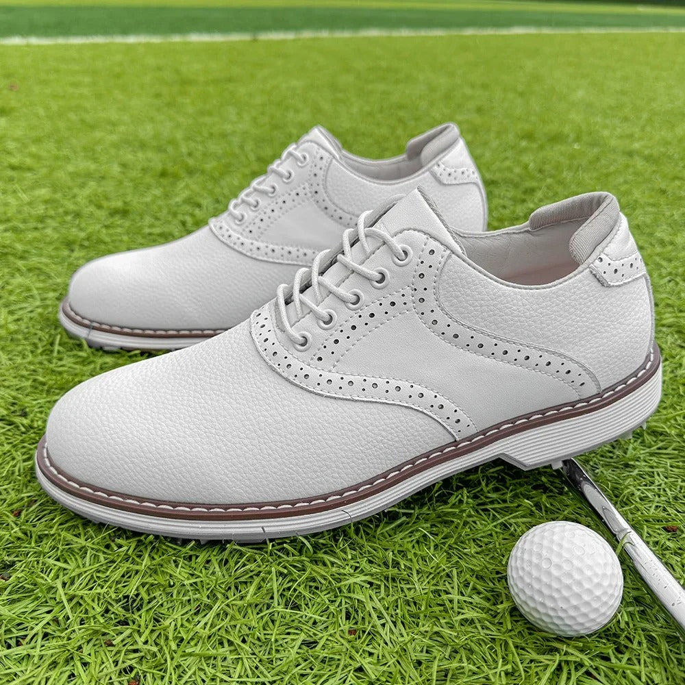 Men's Spiked Brogue Golf Shoes