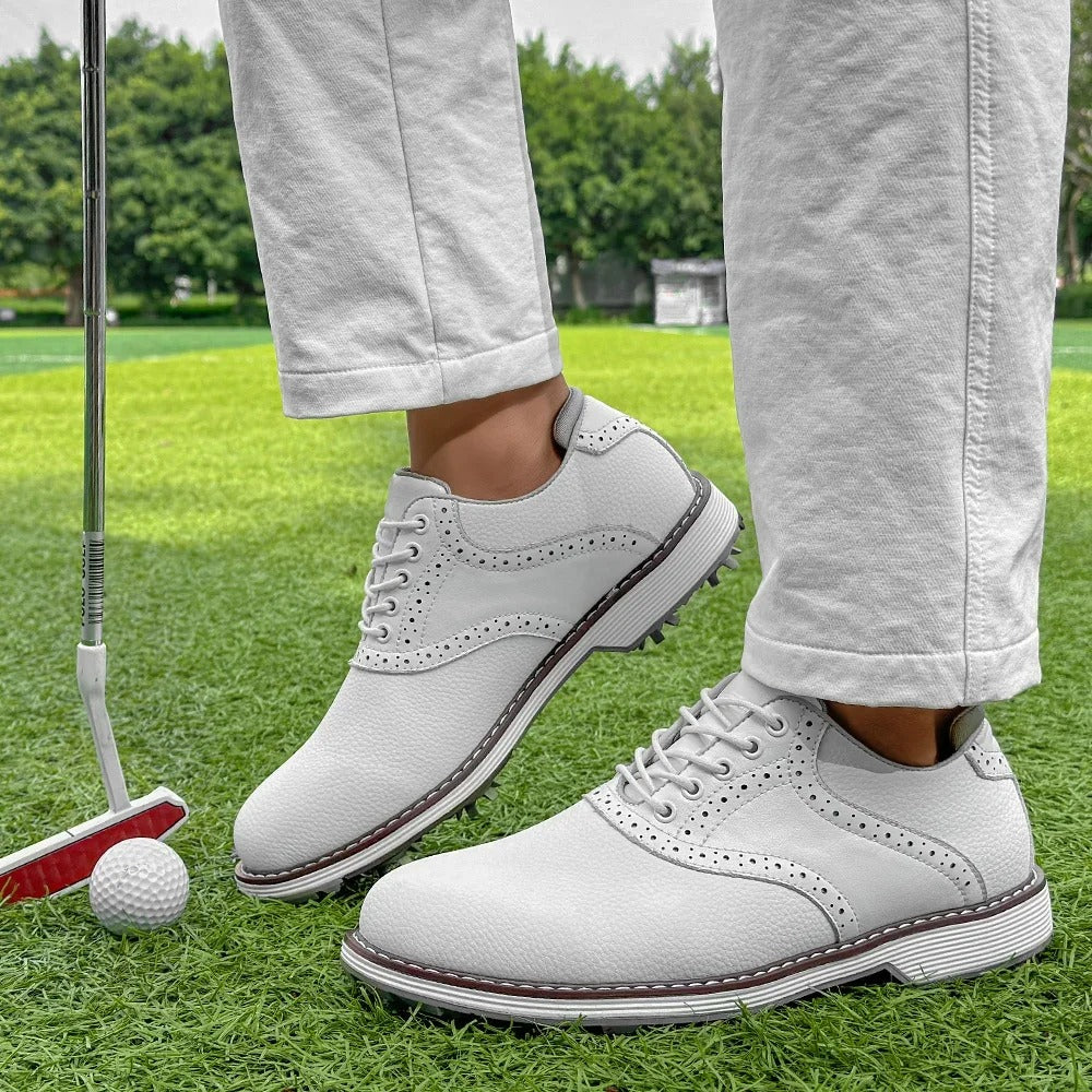 Men's Spiked Brogue Golf Shoes