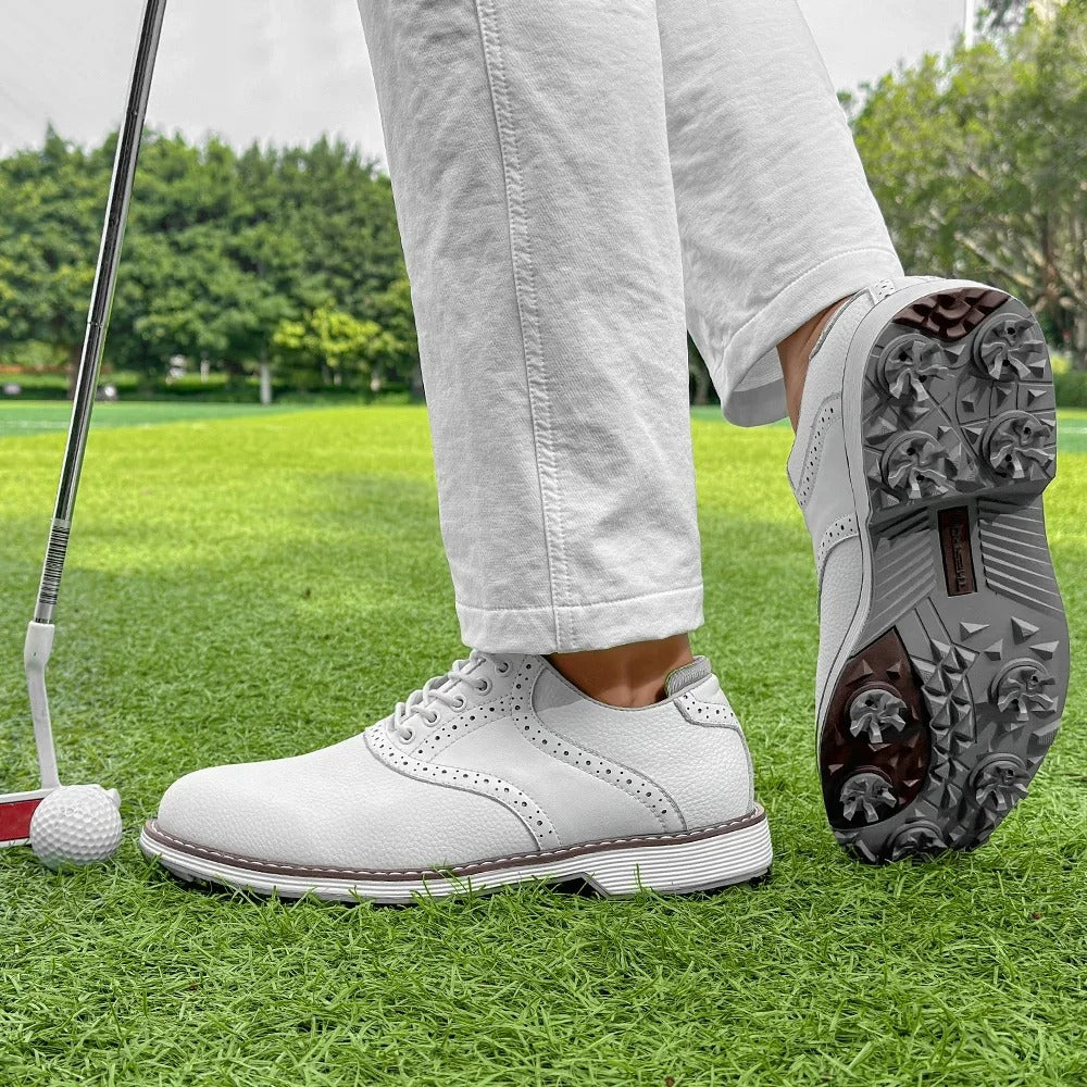 Men's Spiked Brogue Golf Shoes