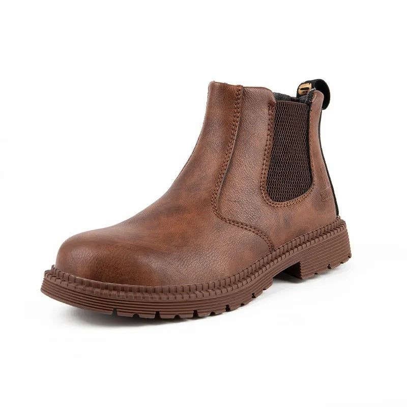 Men's Steel-Toe Chelsea Work Boots
