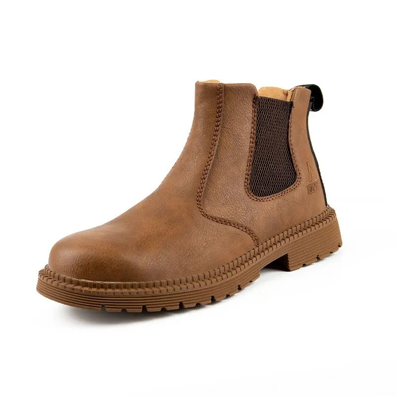 Men's Steel-Toe Chelsea Work Boots