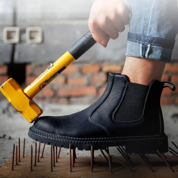 Men's Steel-Toe Chelsea Work Boots