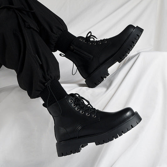 Men's Sturdy Lace-Up Boots with Non-Slip Sole and Durable Upper