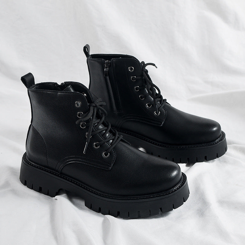 Men's Sturdy Lace-Up Boots with Non-Slip Sole and Durable Upper