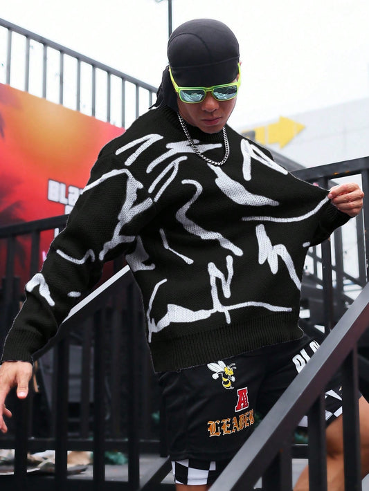 Men's Sweater with Graphic Print