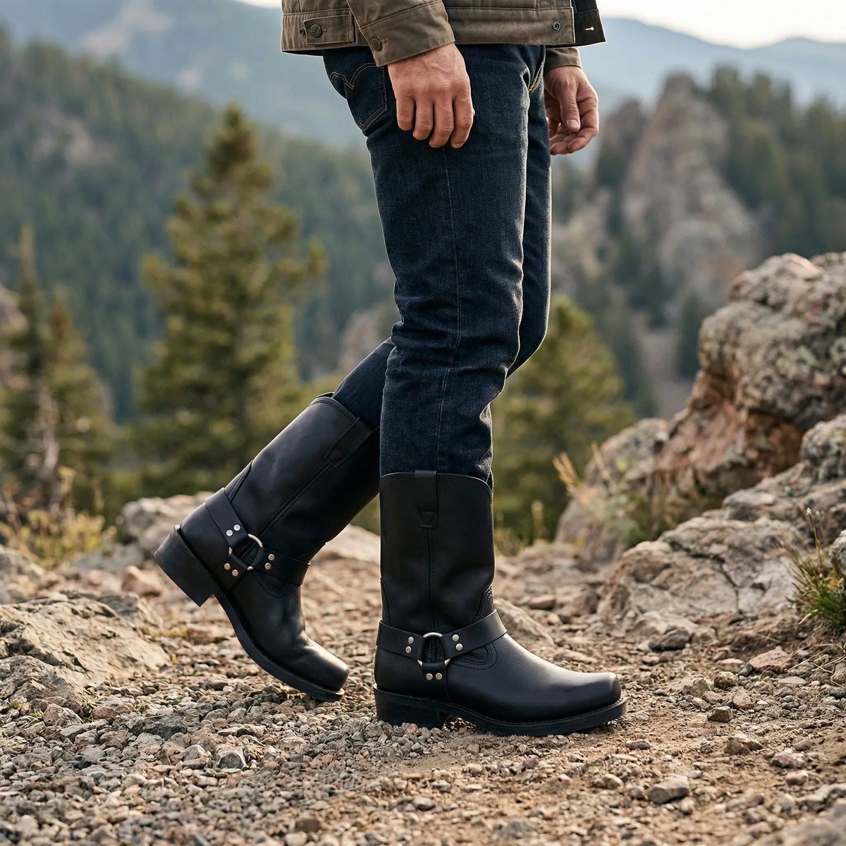 Men's Tall Harness Boots