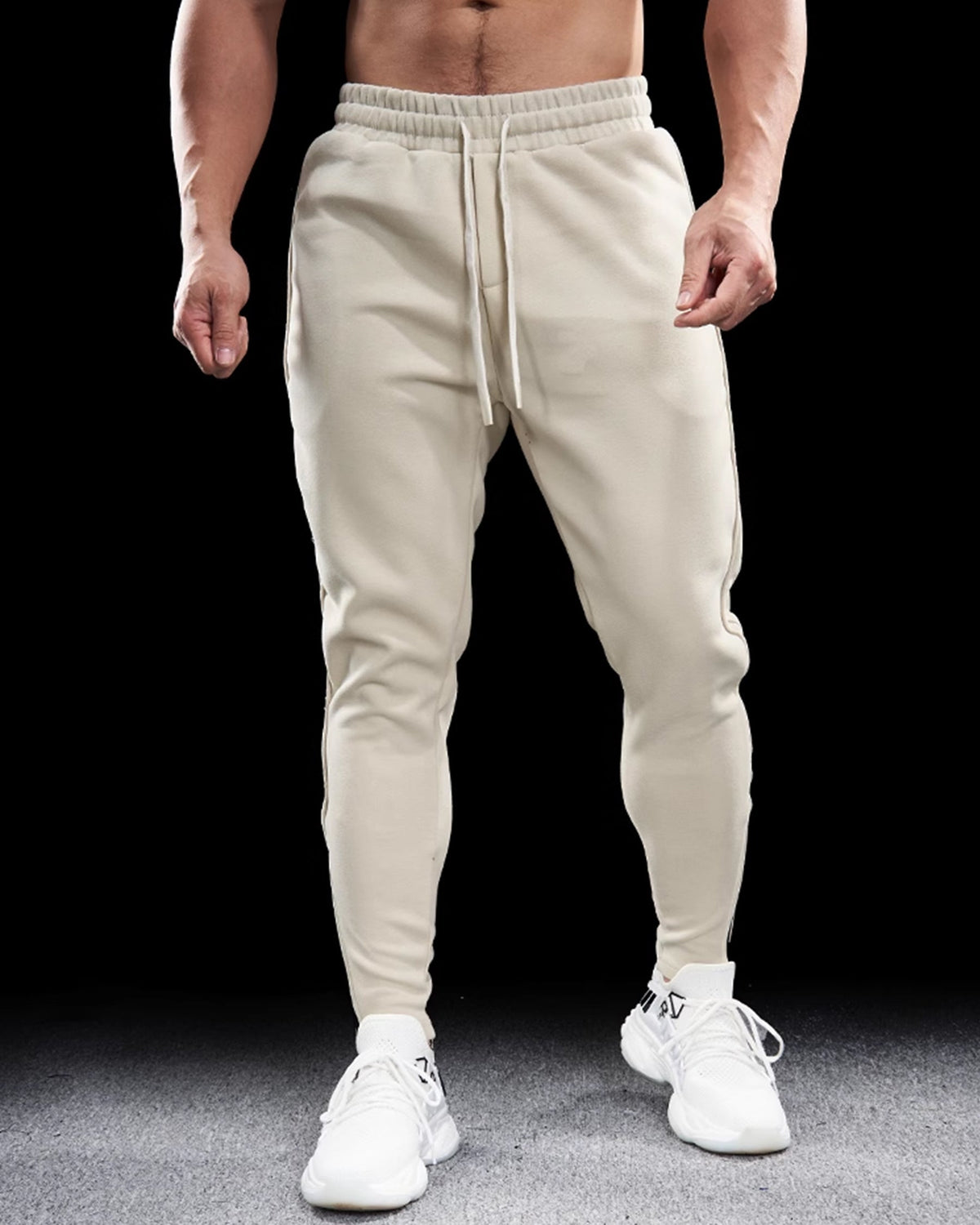Men's Tapered Track Joggers with Zippered Hems