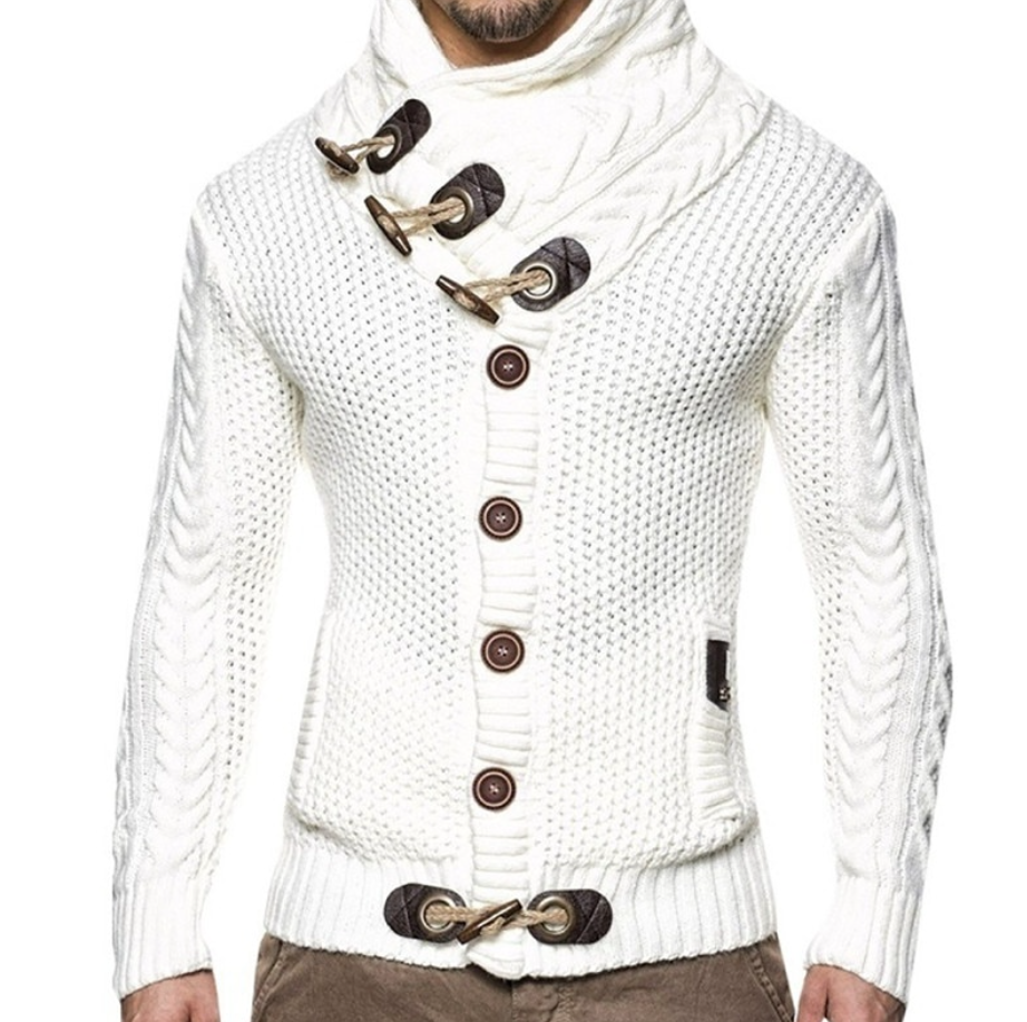Men's Turtleneck Cardigan | Stylish & Casual Cardigan