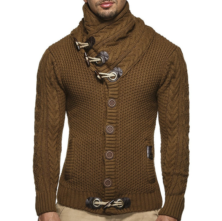 Men's Turtleneck Cardigan | Stylish & Casual Cardigan