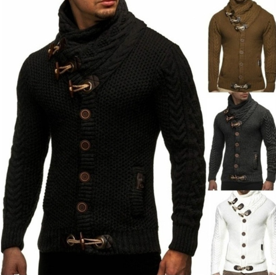 Men's Turtleneck Cardigan | Stylish & Casual Cardigan