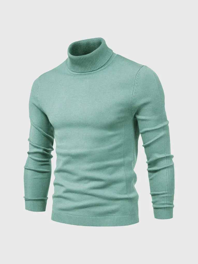 Men's Turtleneck Sweater – Washable and Versatile
