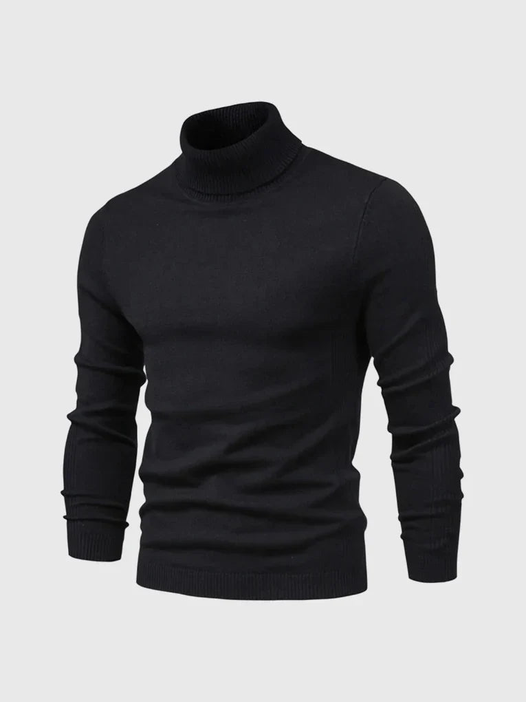 Men's Turtleneck Sweater – Washable and Versatile